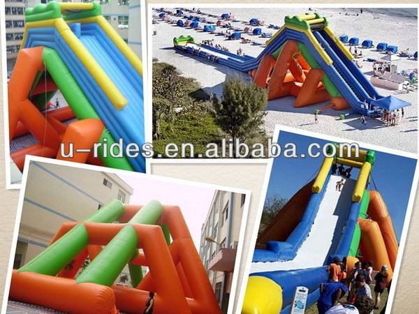 30ft  high huge inflatable water slide  large inflatable slide inflatable slip N slide for event