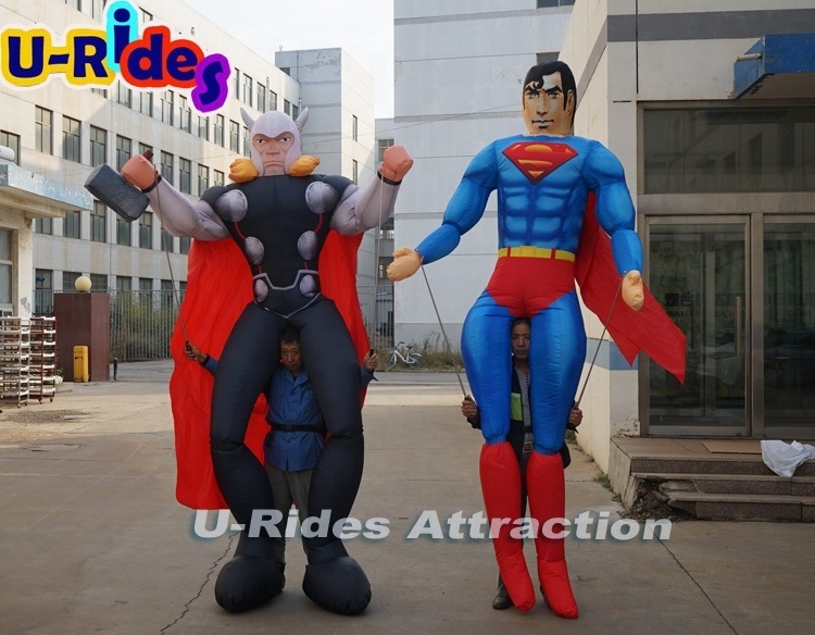 Inflatable Superheroes cartoon character for theme party decoration