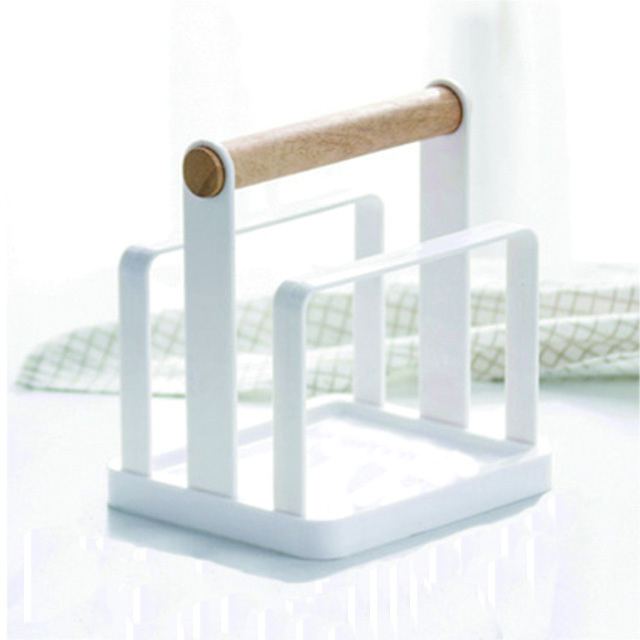 pantry organizer shelf cutting board stand towel holder, kitchen plastic countertop utensil storage rack ,drying rack