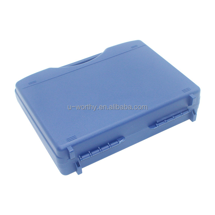 340x280x80mm OEM Factory Wholesale Competitive Price Rugged Blue Color Custom Foam for Instrument Carrying Hard PP Plastic Case