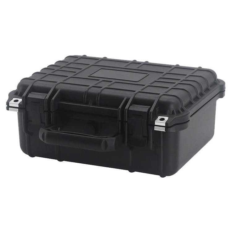 Black PP Material Dustproof Equipment Carrying Tool Storage Case Lined Shockproof Foam Rugged IP67 Hard Plastic Waterproof Case