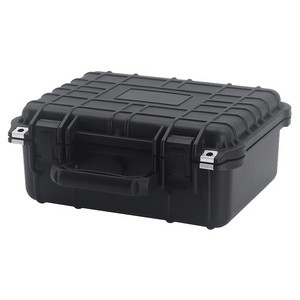 Black PP Material Dustproof Equipment Carrying Tool Storage Case Lined Shockproof Foam Rugged IP67 Hard Plastic Waterproof Case