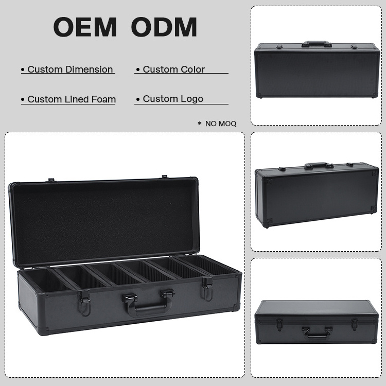 OEM ODM Ningbo Factory Custom Dimension Hard Aluminum Tool Case with Shockproof Foam Equipment Carrying Case Aluminum Briefcase