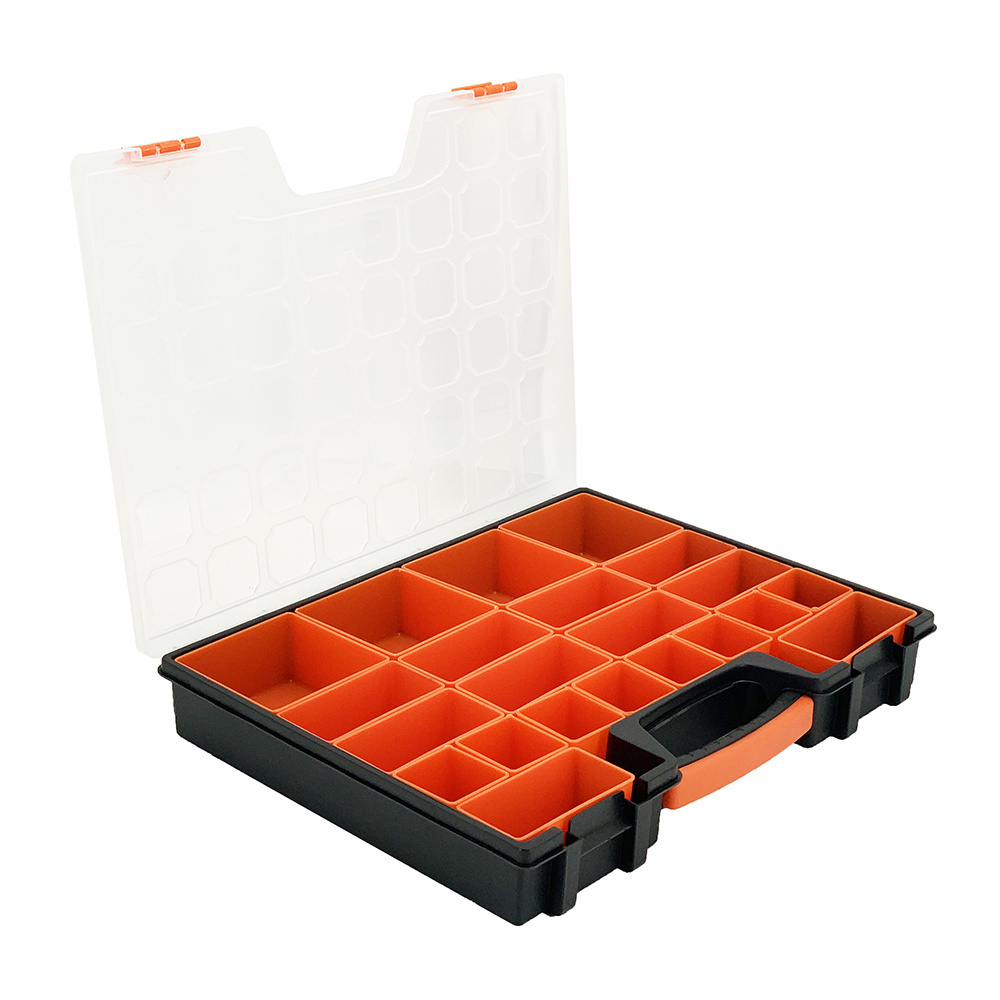 22 Compartment Deep Pro Part Plastic Tool Organizer with Plastic Latch