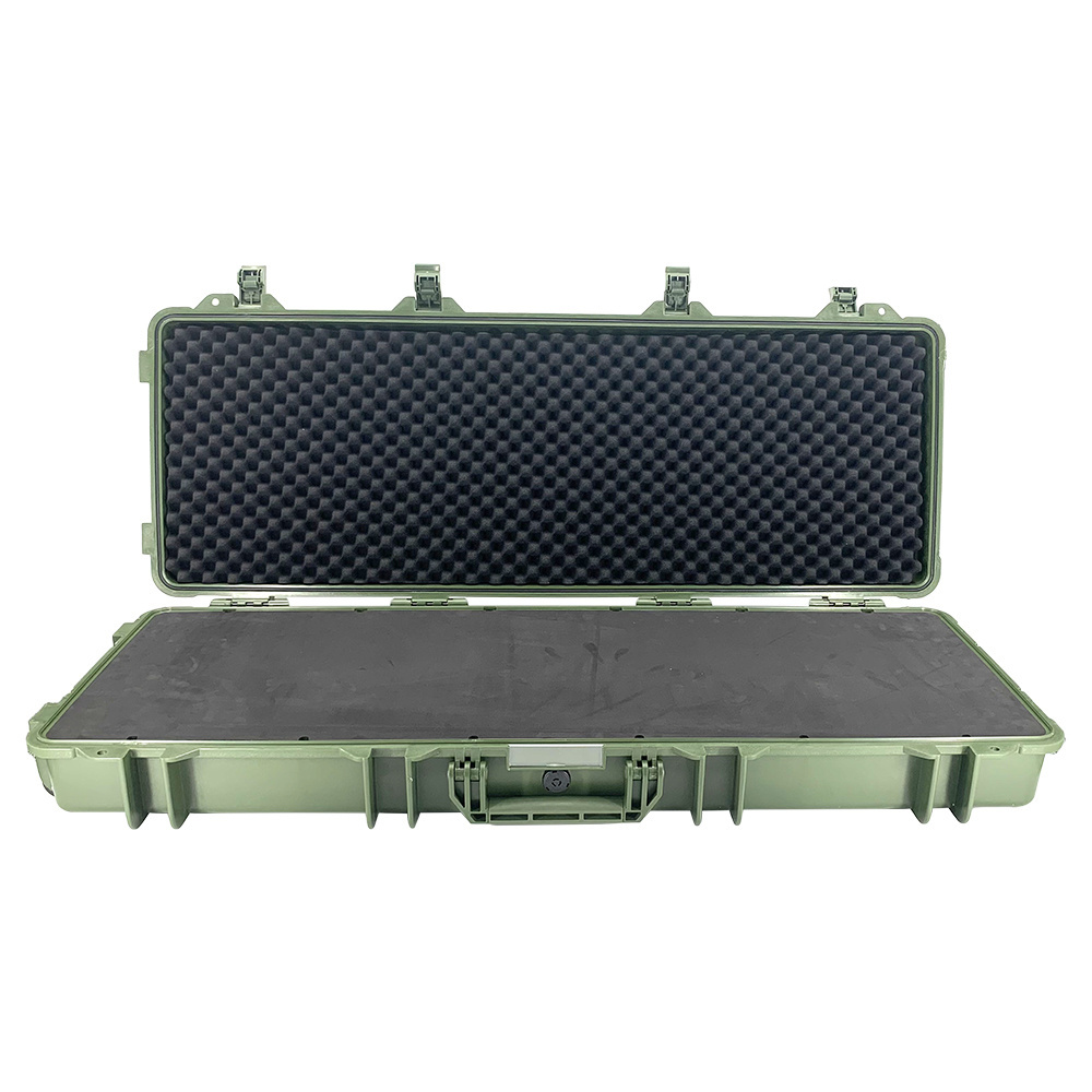 External 1147x443x157mm Waterproof Shockproof Hard Plastic Long Case Gun Case With Pick Pluck Foam