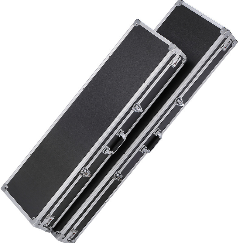 Aluminum Alloy Tactical Hard Case Gun Bag Case Padded Foam Lining For Tool Toolbox Suitcase