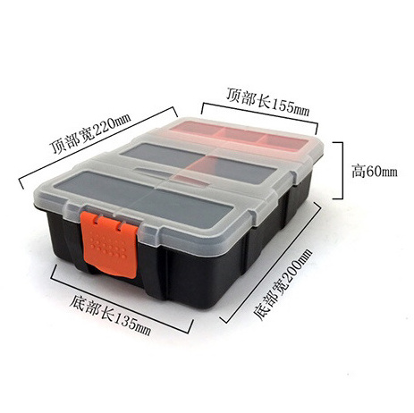 Tool Case Parts Storage Organizer Set Box Plastic Compartment With Cover Hardware Multi-function Screw Boxes