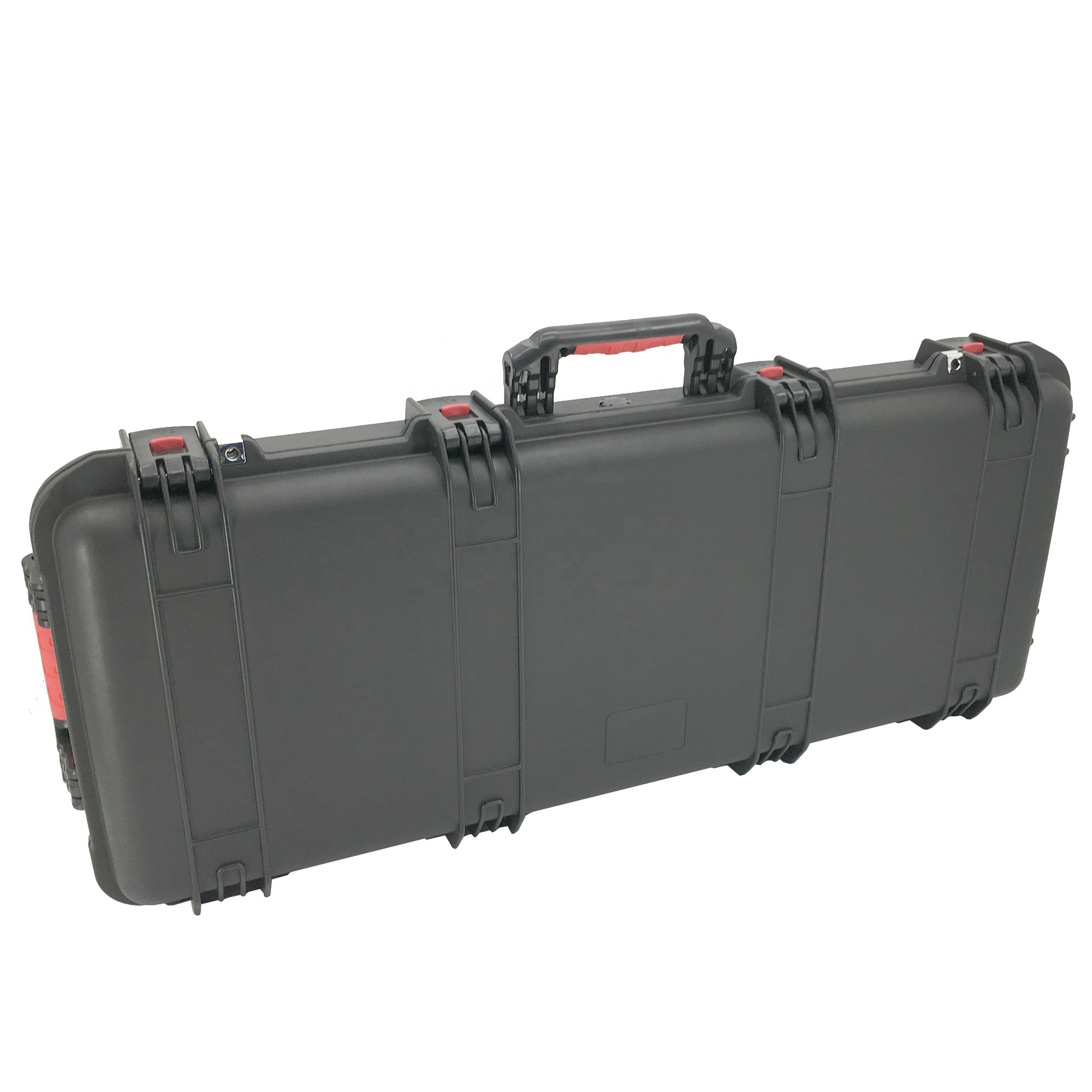 China Custom PP Material Plastic Waterproof Equipment Storage Carry Case Wheeled Hard Gun Case Long Case With Foam Insert