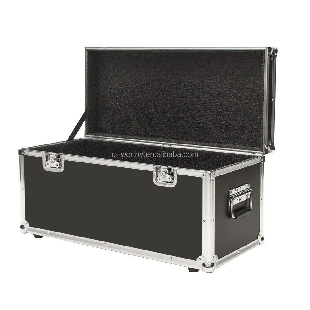 Ningbo Factory Direct Heavy Duty Aluminum Road Case with Handle and Wheels Aluminum Flight Case Custom Size Hardware Cable Boxes