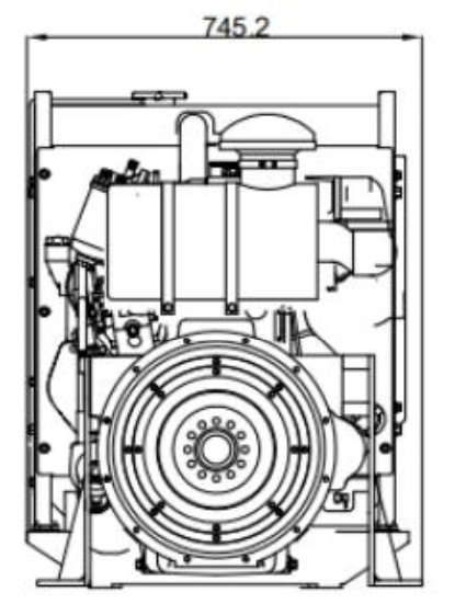 EVOL Diesel Engine for Gensets 1004G In-line pump naturally aspirated high power density low fuel consumption