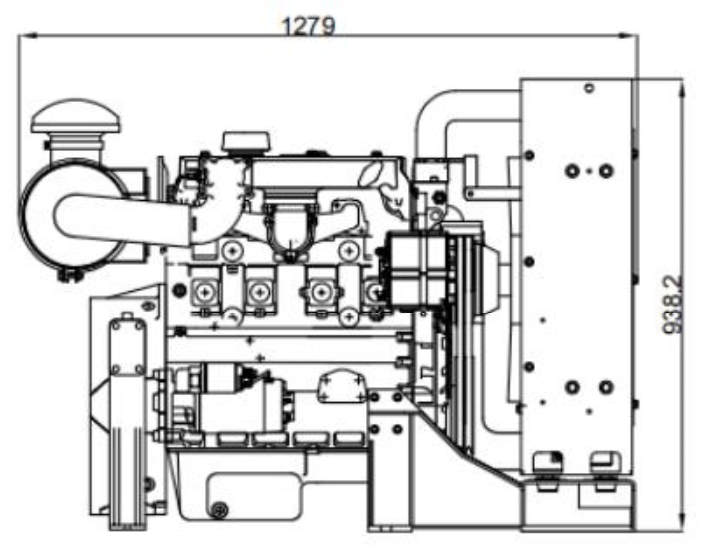 EVOL Diesel Engine for Gensets 1004G In-line pump naturally aspirated high power density low fuel consumption