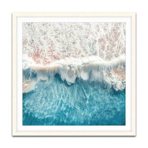 Summer Seascape Theme Pictures Poster Coastal Wall Art Framed Beach Prints Decor for Hotel