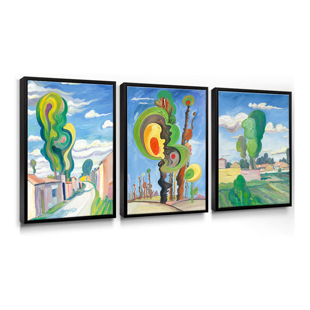 Custom order wholesale wall art paintings stretched canvas prints for decoration