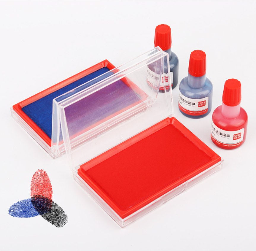 Oil Base Ink Stamp Pad For Seal Stamp Transparent Cover Ink Pad