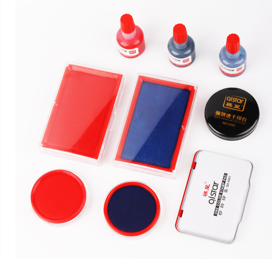 Oil Base Ink Stamp Pad For Seal Stamp Transparent Cover Ink Pad