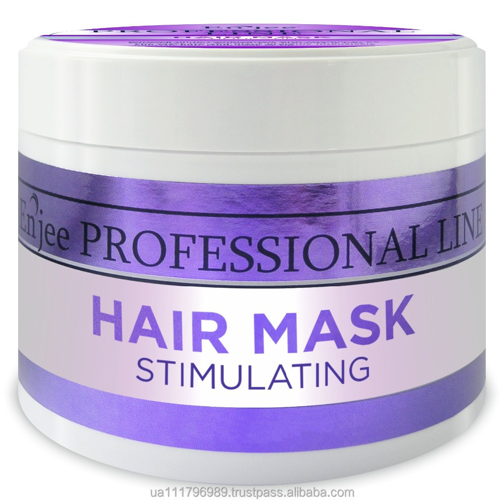 Stimulating, Intensive Recovery, Strenghtening Professional hair masque with extracts in a bottle customized box Logo Label