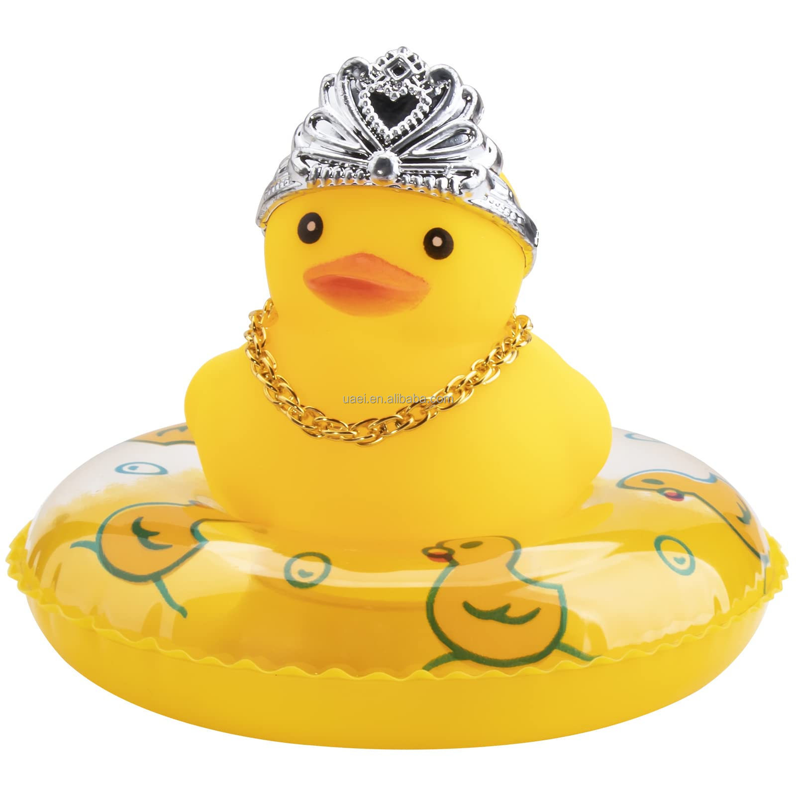 Rubber Duck Car Ornaments 2Pcs Yellow Duck Car Dashboard Decoration with Mini Hat