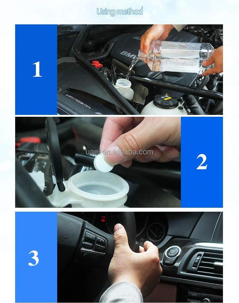 Car Cleaning Windshield Washer Tablet Windshield Cleaning Tablet