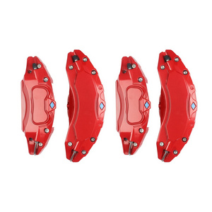 Set of 4 Red Brake Caliper Covers 18 Inch 19 Inch Wheel Hub Brake Caliper Covers for Tesla Model 3 Y 2017-2024