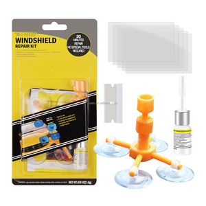 Glass Windshield Repair Kit Professional with Pressure Syringes for Fix Windshield Chips and Cracks