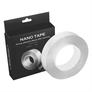 Amazon same model Reusable Nano Adhesive Tape Double-Sided Traceless Washable Gel Tape Anti-Slip