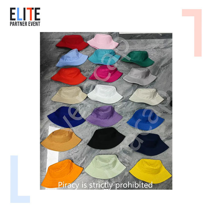 HB0001 Wholesale unisex custom embroidery logo cotton Veracap solid outdoor Sunscreen flat top kids fisherman bucket hat caps