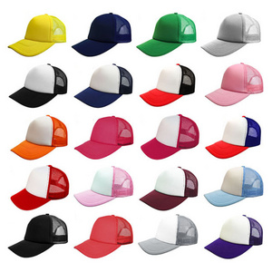 HN0001 Bulk Wholesale Custom Mit Logo Print Truck Hat 3D Puff Print Mens Foam Trucker Hat Caps