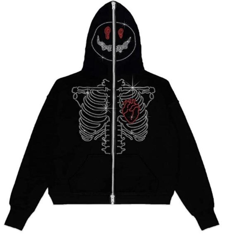 Custom logo all over print boys fleece lined over sized oem blank plain horns full men face mask zip up hoodies with eye holes