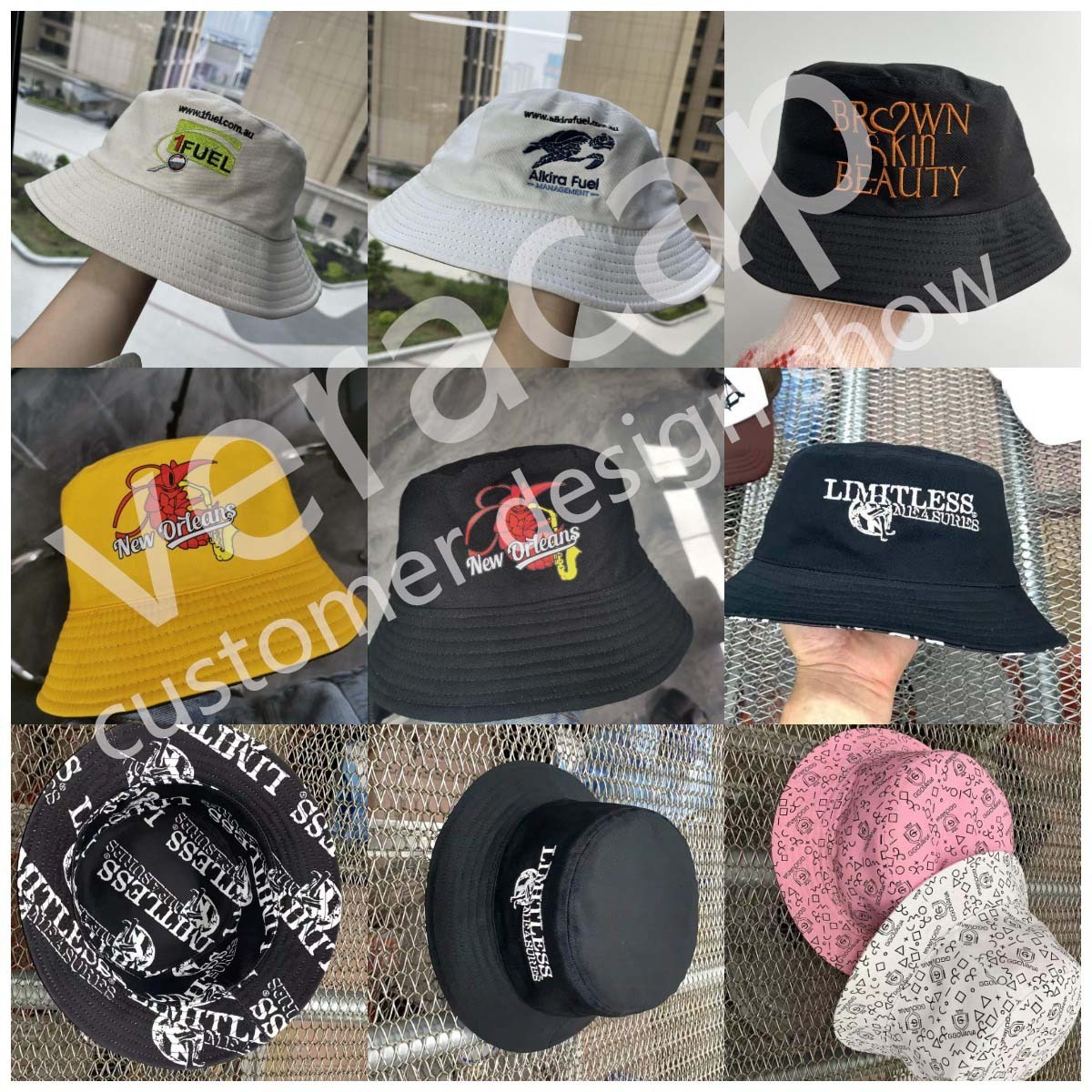 HB0001 Custom all over print pattern white blank bucket hat sombrero de cubo plain reversible sublimated bucket hat