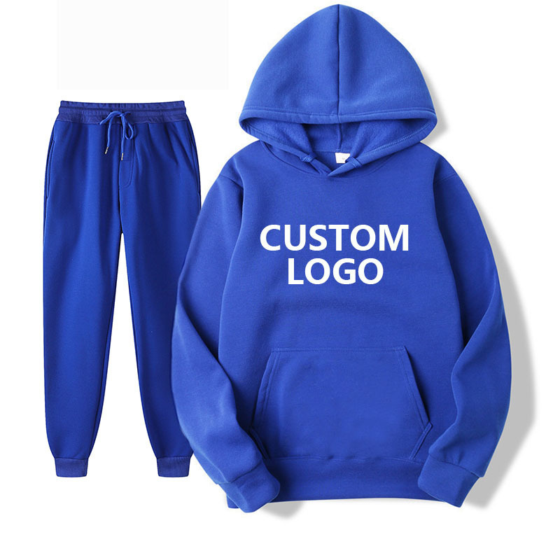 CHS0007 Custom vendors multi color sublimation blank hoodie set pullover long sleeve polyester oversized hoodie and jogger set