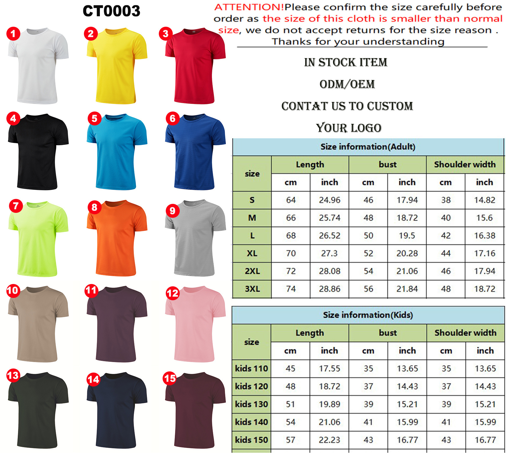 CT0003 Custom Printing women blank men's t-shirts Polyester Sport Tee shirt blouses tops unisex gym dry slim fit Plain T Shirt