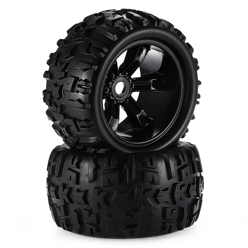 2PCS 170MM 155MM 150MM 120MM Tyre Weel Monster Truck Tires Wheels 17mm Hub Hex for 1/8 RC Car Redcat Car