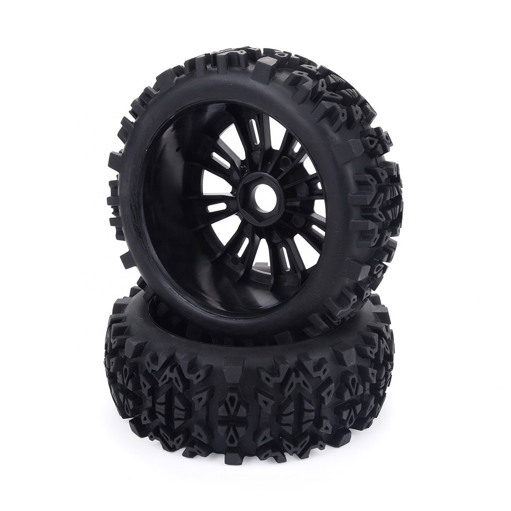 2PCS 170MM 155MM 150MM 120MM Tyre Weel Monster Truck Tires Wheels 17mm Hub Hex for 1/8 RC Car Redcat Car