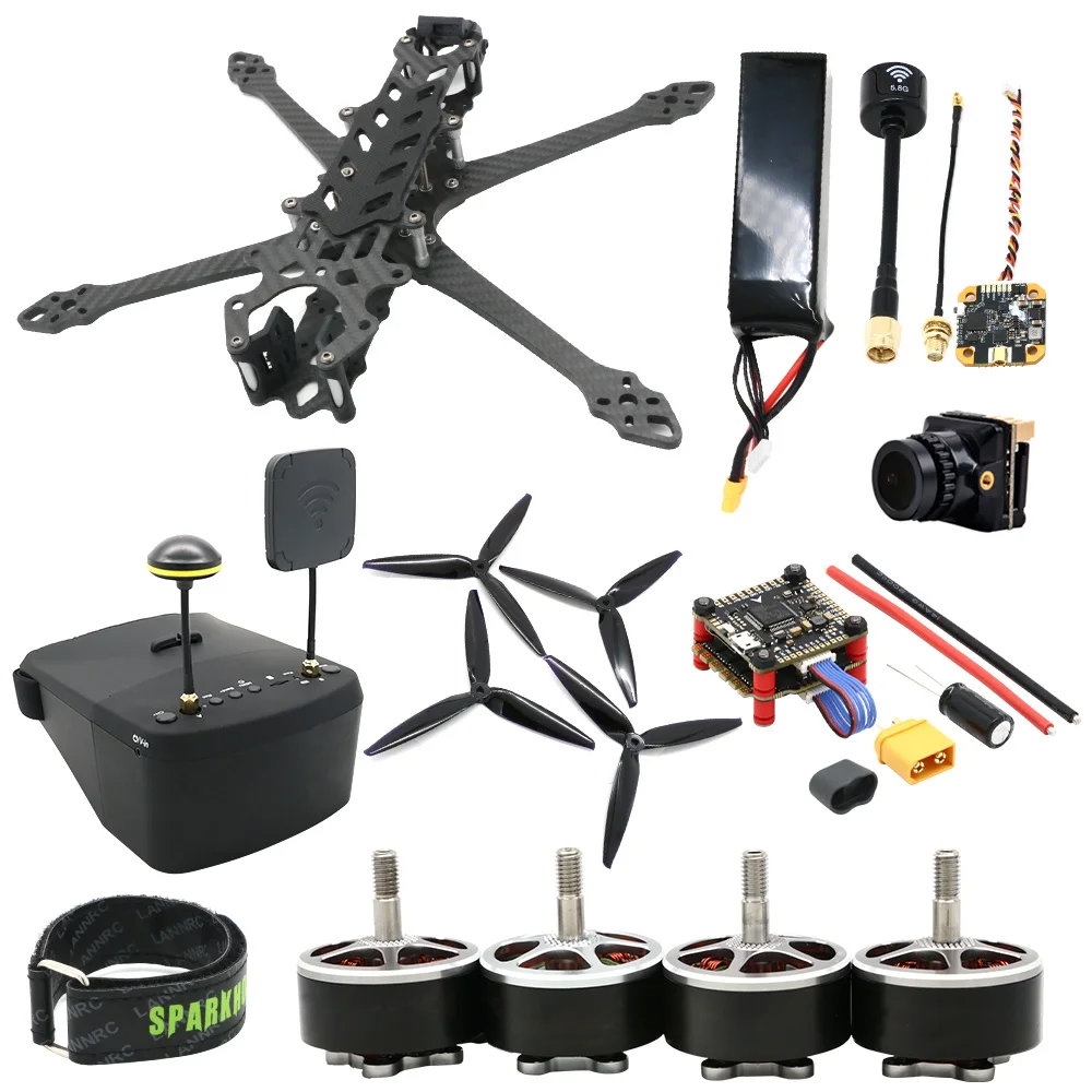 5 Inch 7 Inch 10 Inch FPV Racing Drone RTF DIY Set With Brushless Motor Long Range Flight Controller Frame FPV Goggles