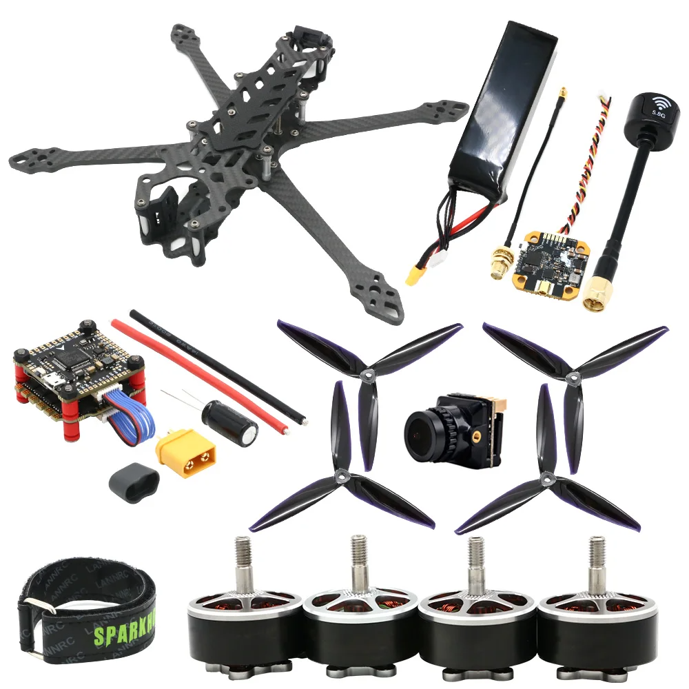 5 Inch 7 Inch 10 Inch FPV Racing Drone RTF DIY Set With Brushless Motor Long Range Flight Controller Frame FPV Goggles