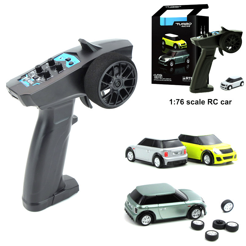 1:76 2.4G RC Car Mini Full Proportional Electric Race RTR Car Kit 2.4GHZ Racing Experience Car