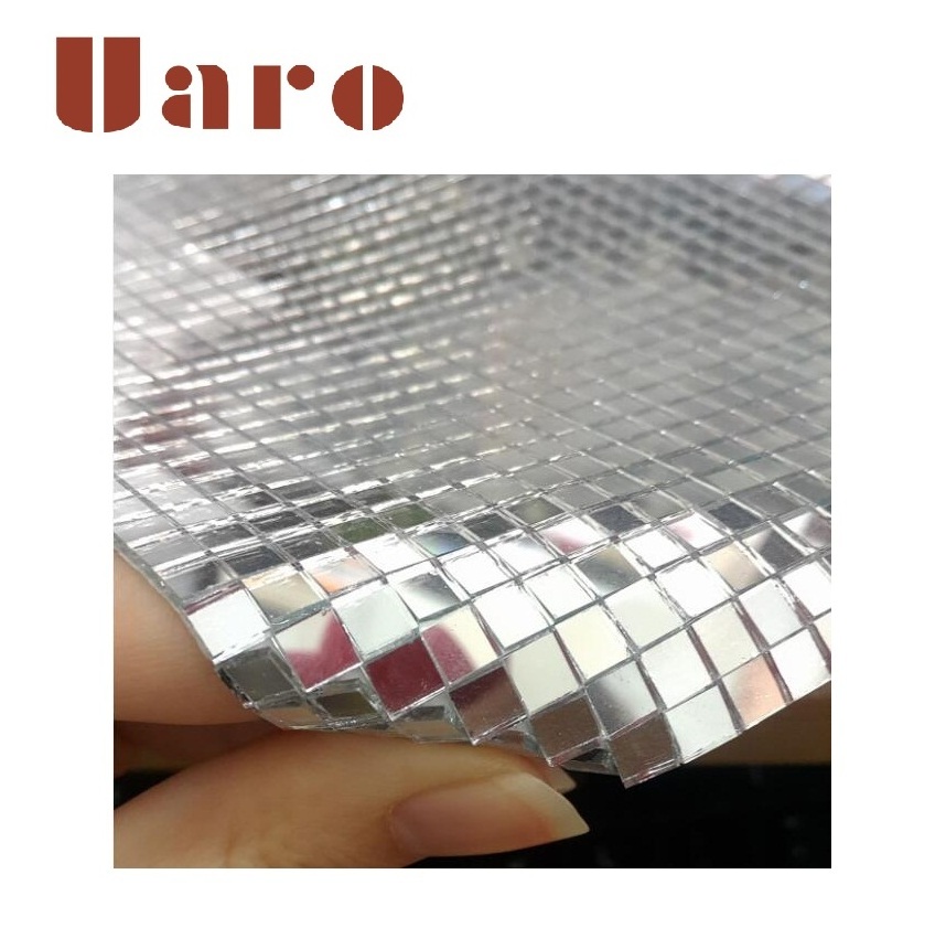 Self-adhesive mirror glass mosaic mini mirror mosaic tile for craft kit