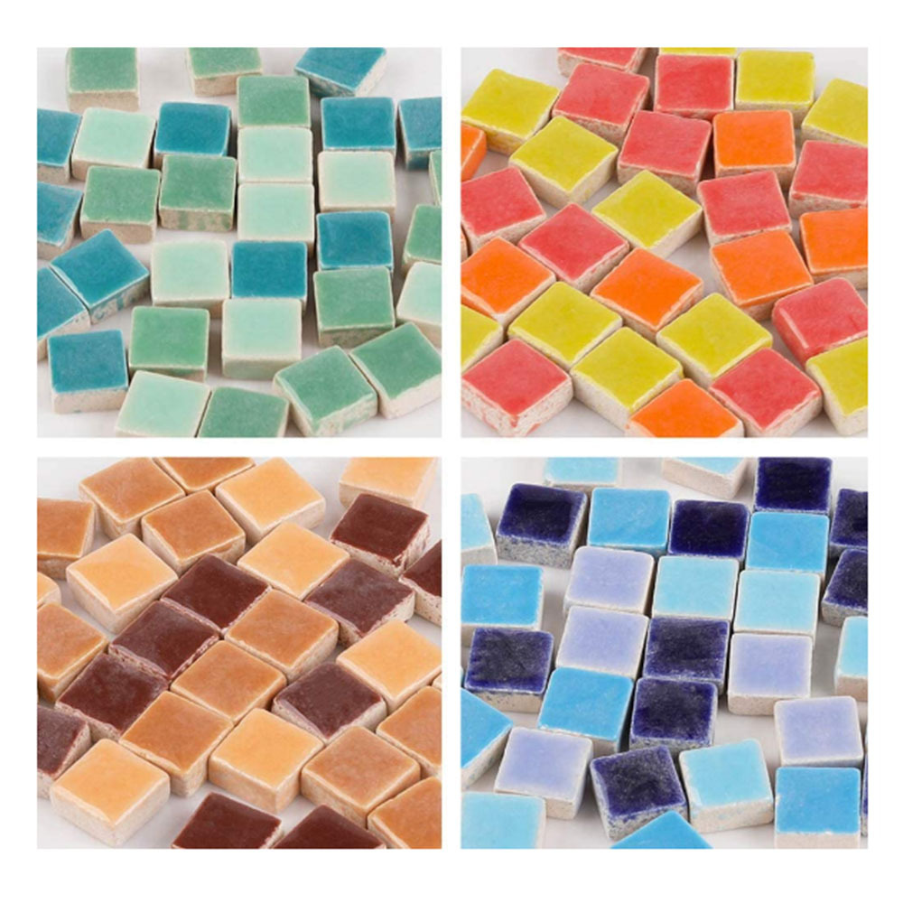 Sheets Multi Colored Ceramic Mosaic Floor Tile, Small Square Glazed Porcelain Tile, Bathroom Tiles Shower Wall Backsplash