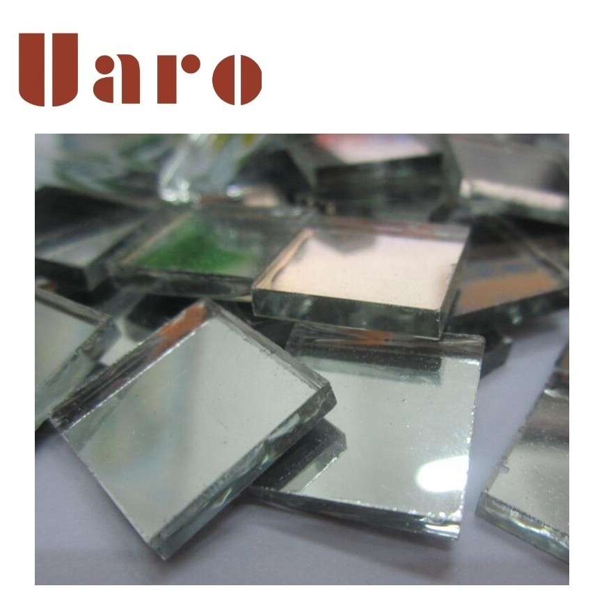 4mm thickness small mirrors for crafts mirror tiles glass mosaic glass mirror craft tiles