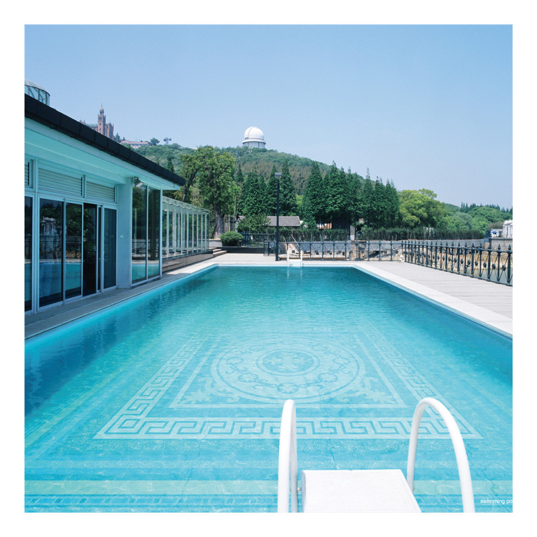 Factory price wholesale swimming pool mosaic Iridescent Glass Mosaic Tiles for Swimming Pools