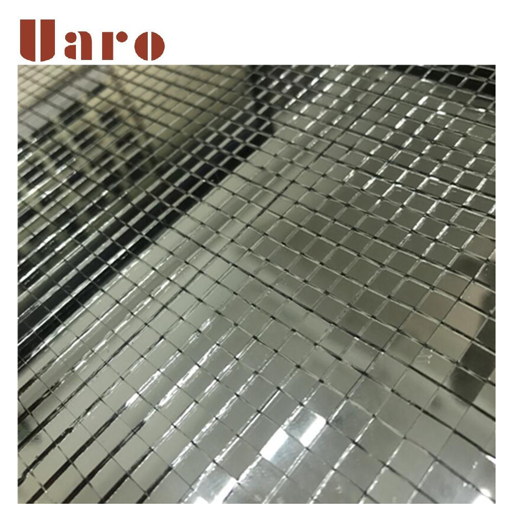 5mm mini self-adhesive glass mirror peel and stick tile mirror mosaic