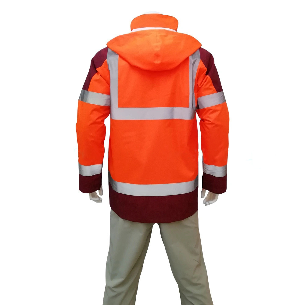 Men's Safety Work Clothes Reflective Workwear Jackets for Winter Outerwear