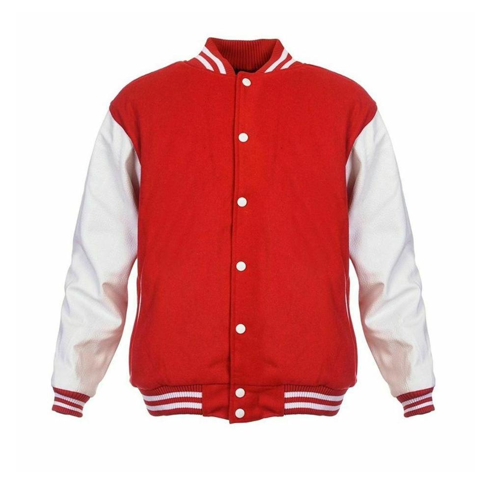 Wholesale custom made professional varsity jacket leather sleeve varsity jacket baseball varsity jacket for men/women