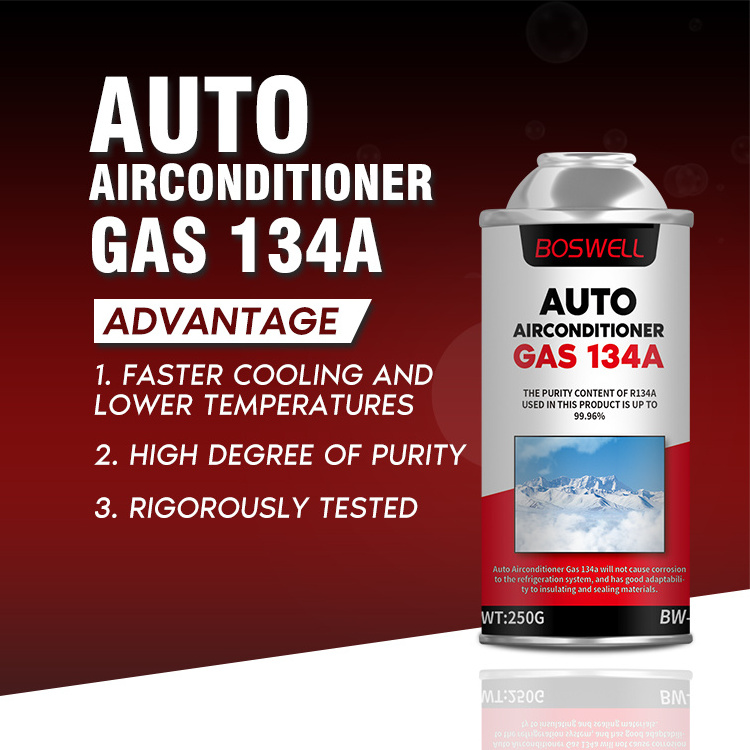 Environmental Refrigerant Gas With 99.96% High Purity Cooling Automotive Refrigerant Airconditioner Gas