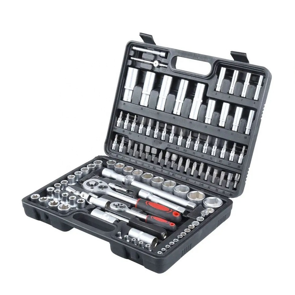 108pcs Hand Tool Box Car Repair Kit 1/4