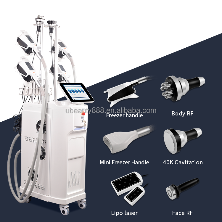 Cool Tech 5-Handle Vacuum Cavitation System Kryolipolyse 360 Cryotherapy Device High Quality Cryolipolisis Slimming Machine