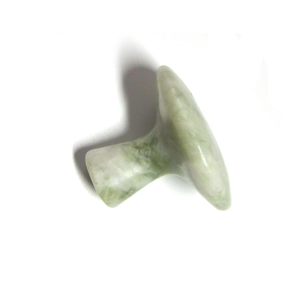 Mushroom-shaped Xiuyan Jade Massage Stone for Spa Relaxing