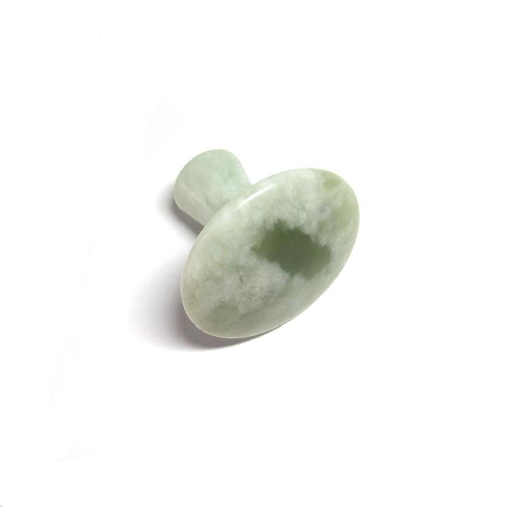 Mushroom-shaped Xiuyan Jade Massage Stone for Spa Relaxing