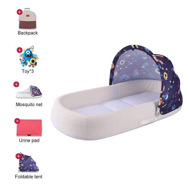 Fast portable folding crib baby bed in bed baby use sleeping newborn kids foldable baby carry cot