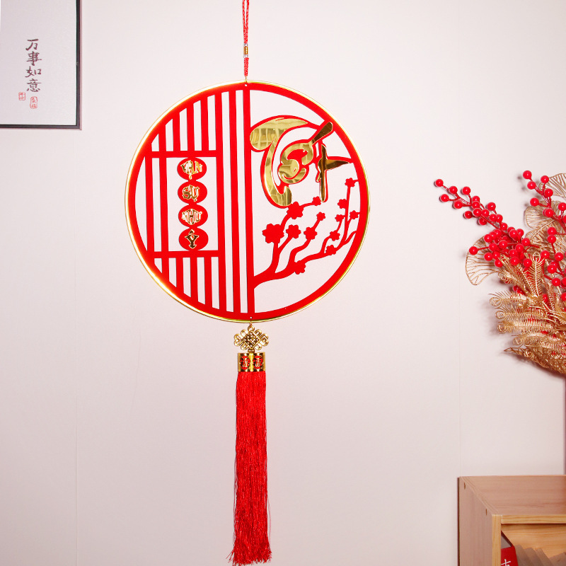 2024 Dragon Year Decorations Lunar New Year Party Home Decoration Funny Cheap Red Hanging Pendant For Vietnams